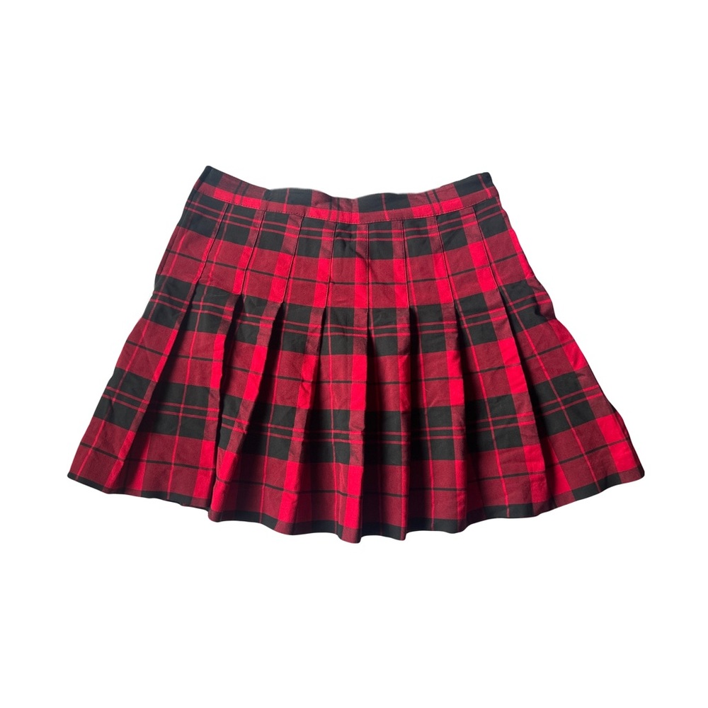Red Plaid Skirt